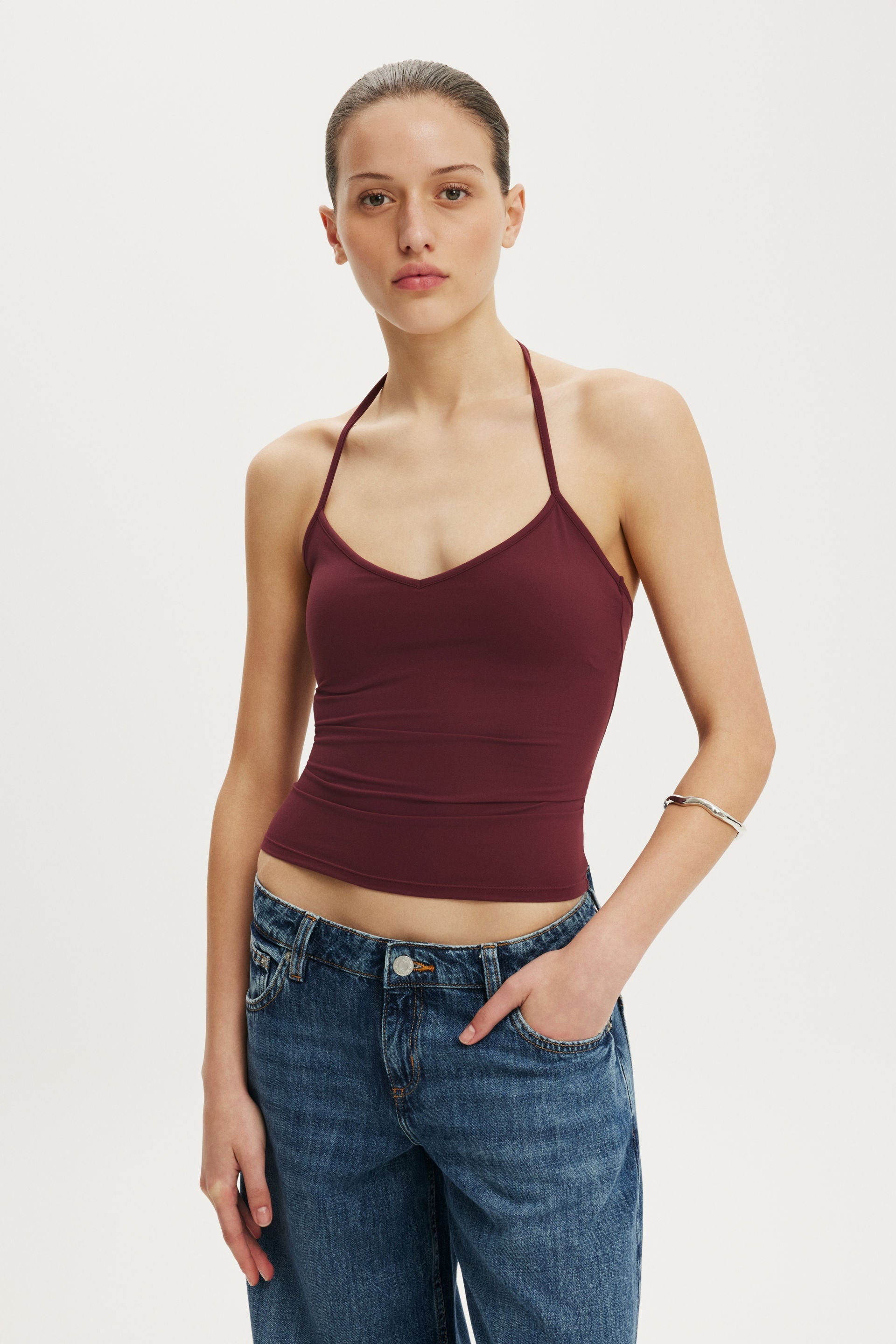 Hold Me Tie Halter - Cotton On