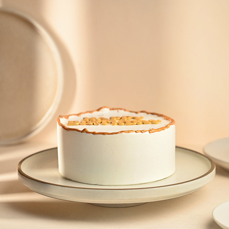 Classic Happy Birthday Vanilla Cake