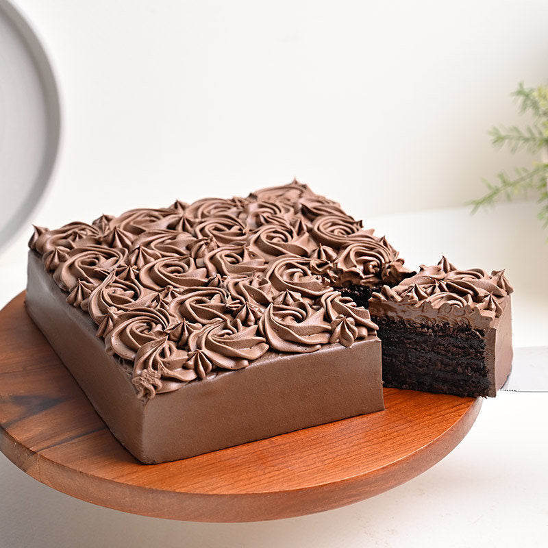 Decadent Chocolate Cake With Birthday Topper