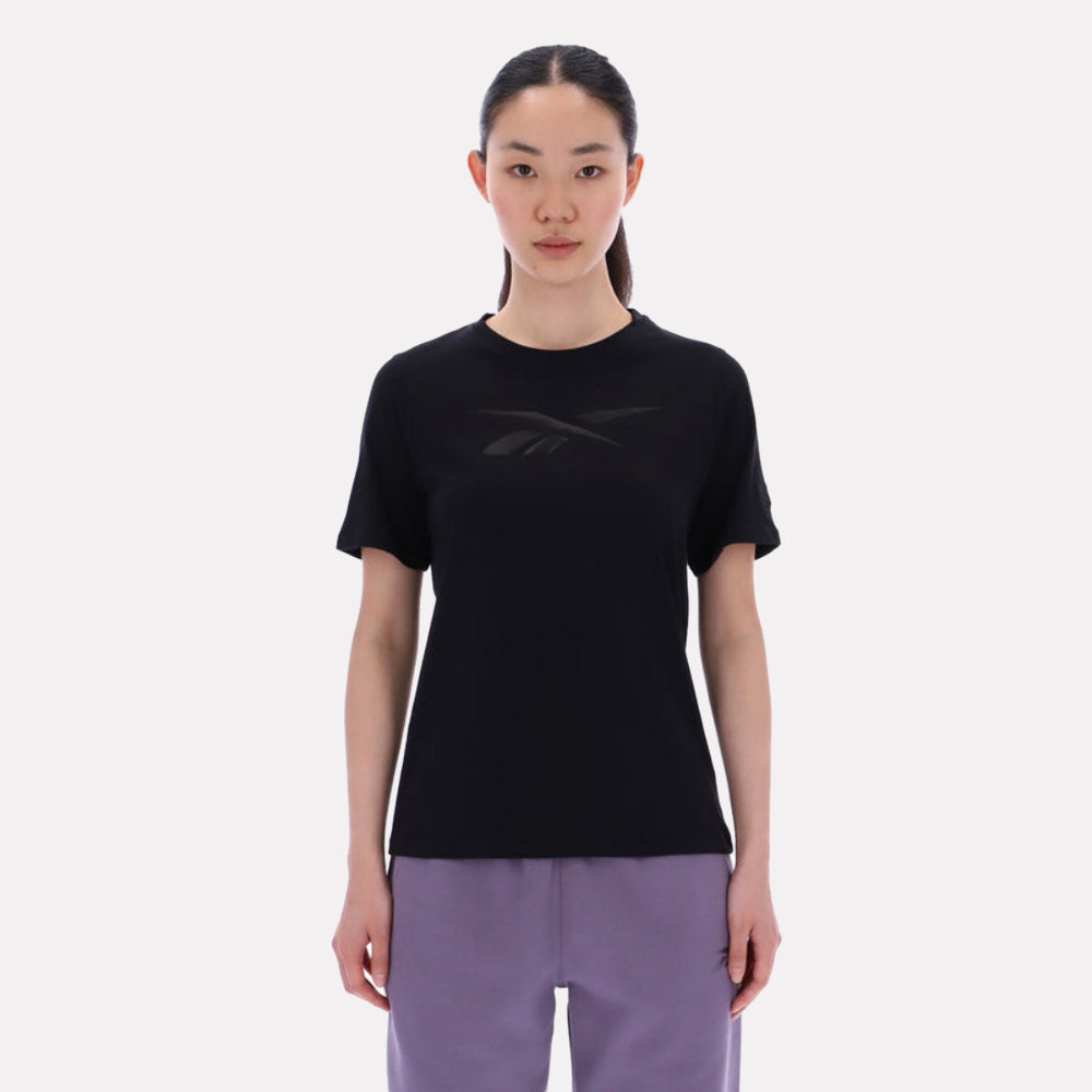 Audrey Tonal Logo Crew Neck Short Sleeve Women's Tee - T-Shirts & Tops