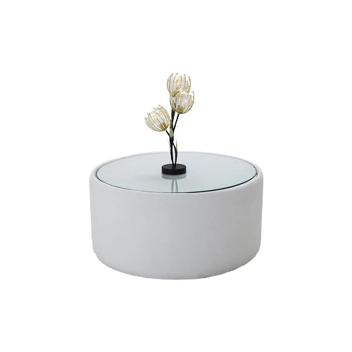 Valeria White Round Coffee Table