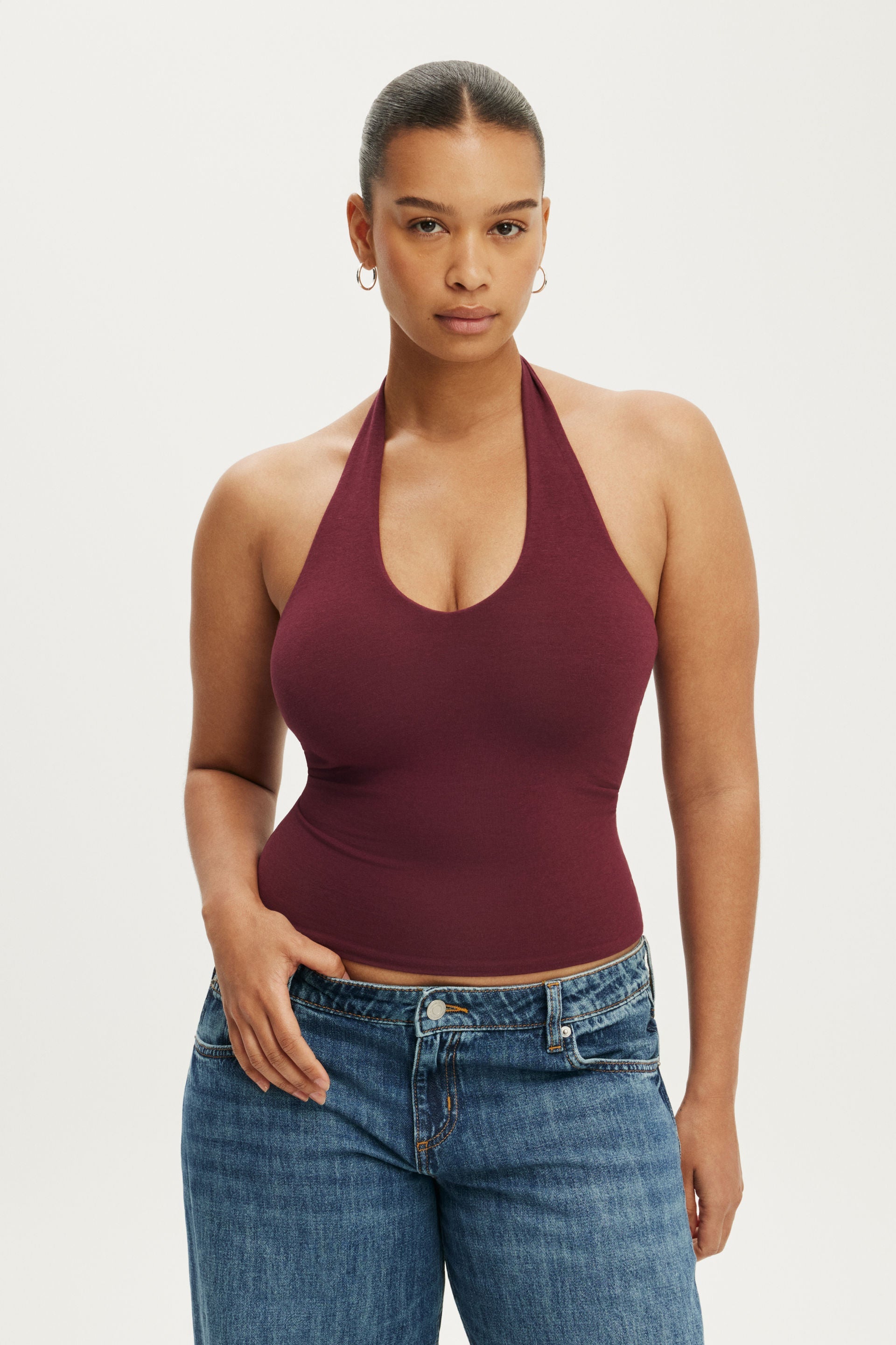 All Day V Neck Halter - Cotton On