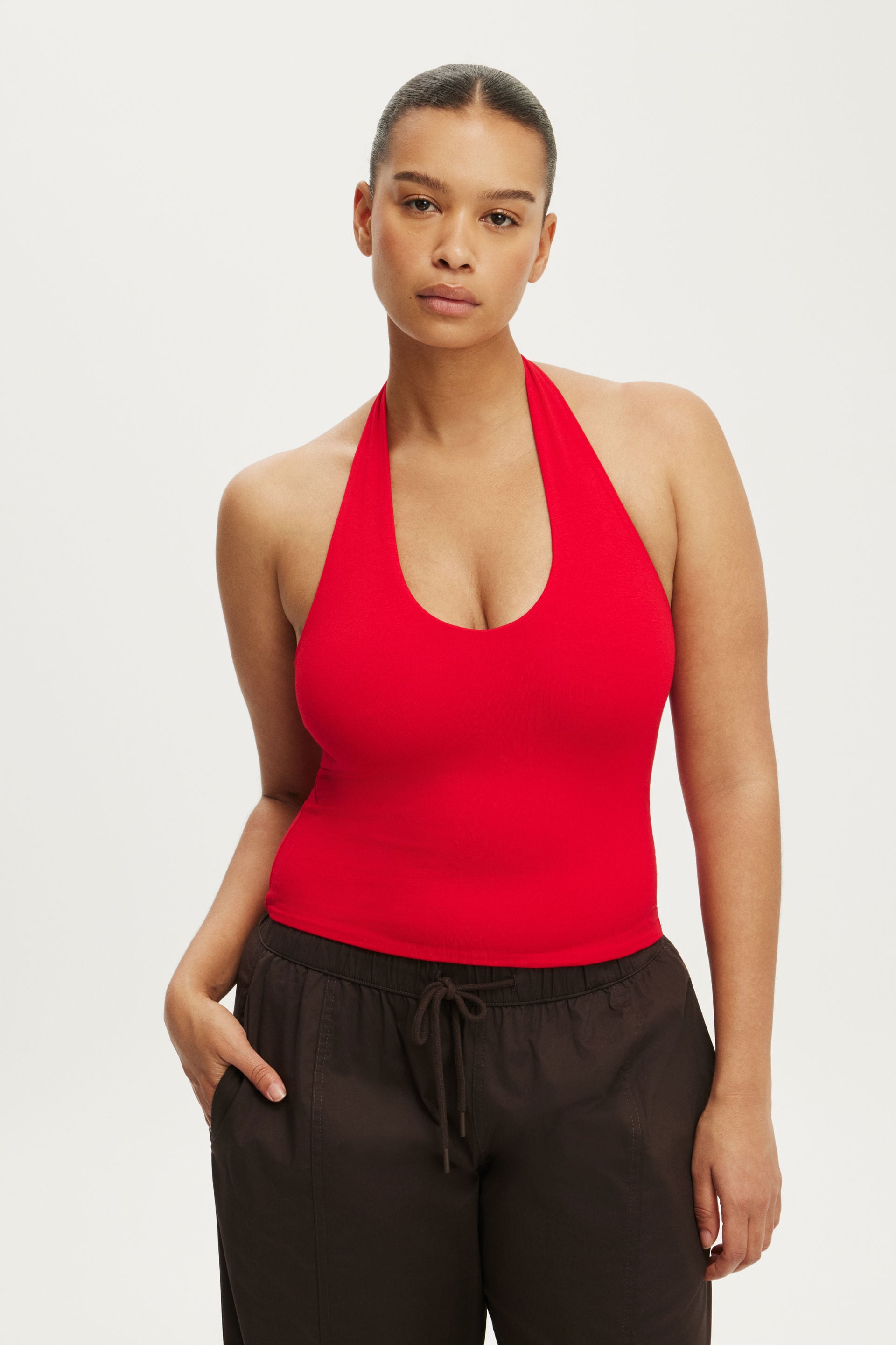 All Day V Neck Halter