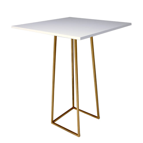 Linea Square Cocktail Table Gold