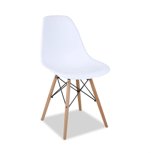 Elon Wooden White Corporate Chair