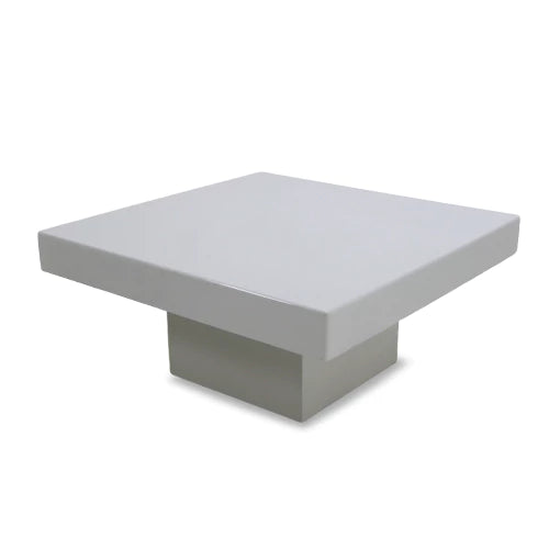 Melanie Wooden Square White Coffee Table