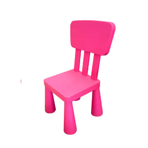 Kids Pink Plastic Chair