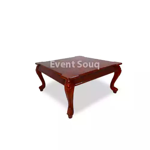 Azaria Wooden Square Padauk Coffee Table