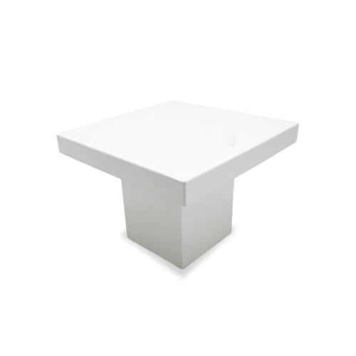 Melanie Wooden Square White Dining Table