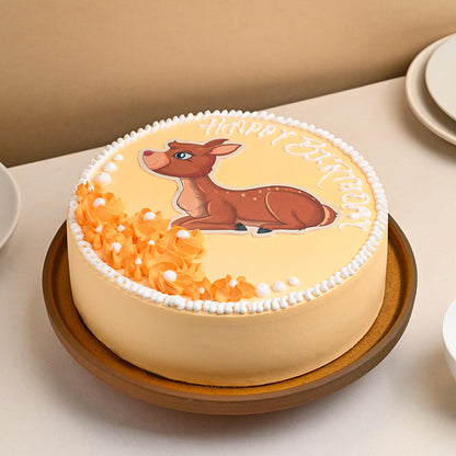 Adorable Deer Theme Cake