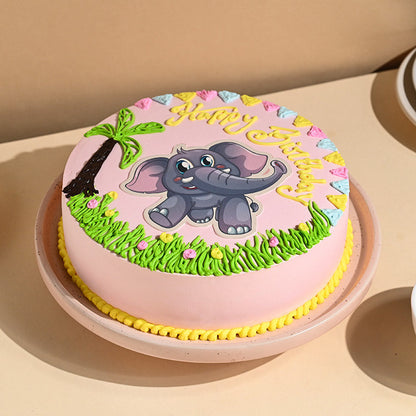 Adorable Elephant Cake