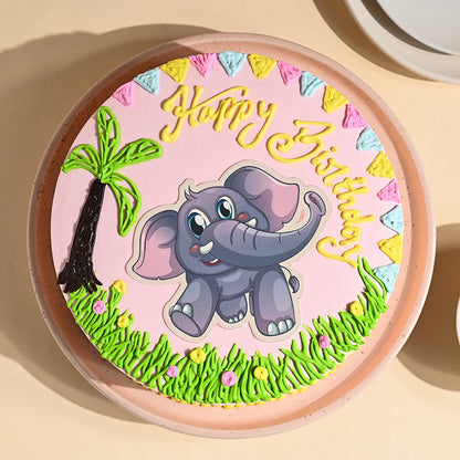 Adorable Elephant Cake