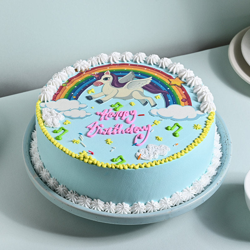 Enchanting Unicorn Theme Cake