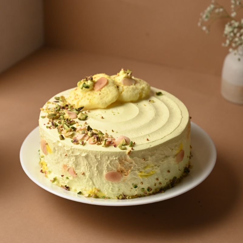 Rasmalai Pista Cream Cake