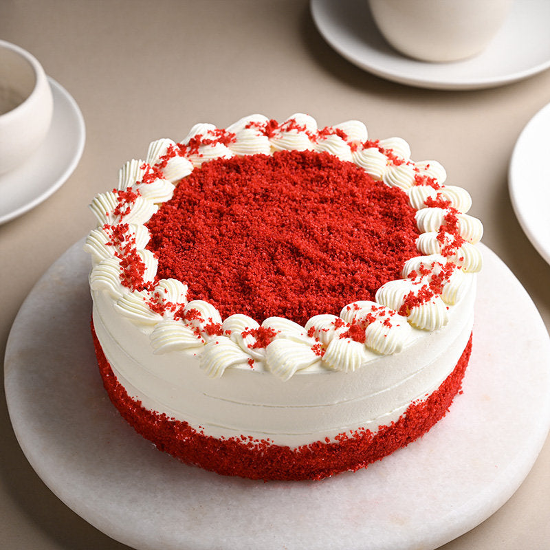 Eggless Decadent Red Velvet Cake