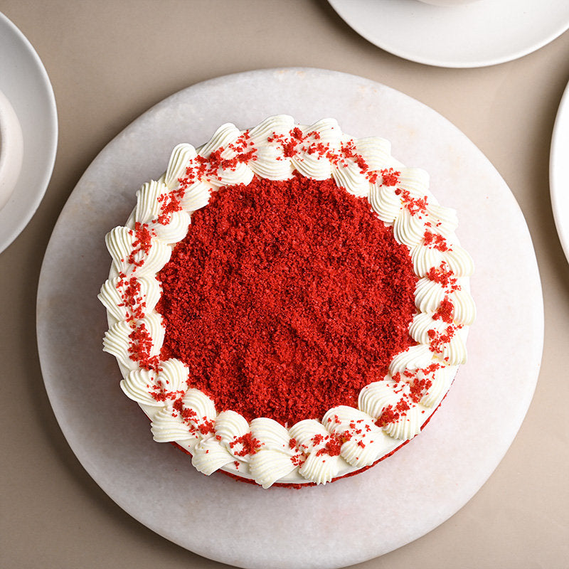 Eggless Decadent Red Velvet Cake