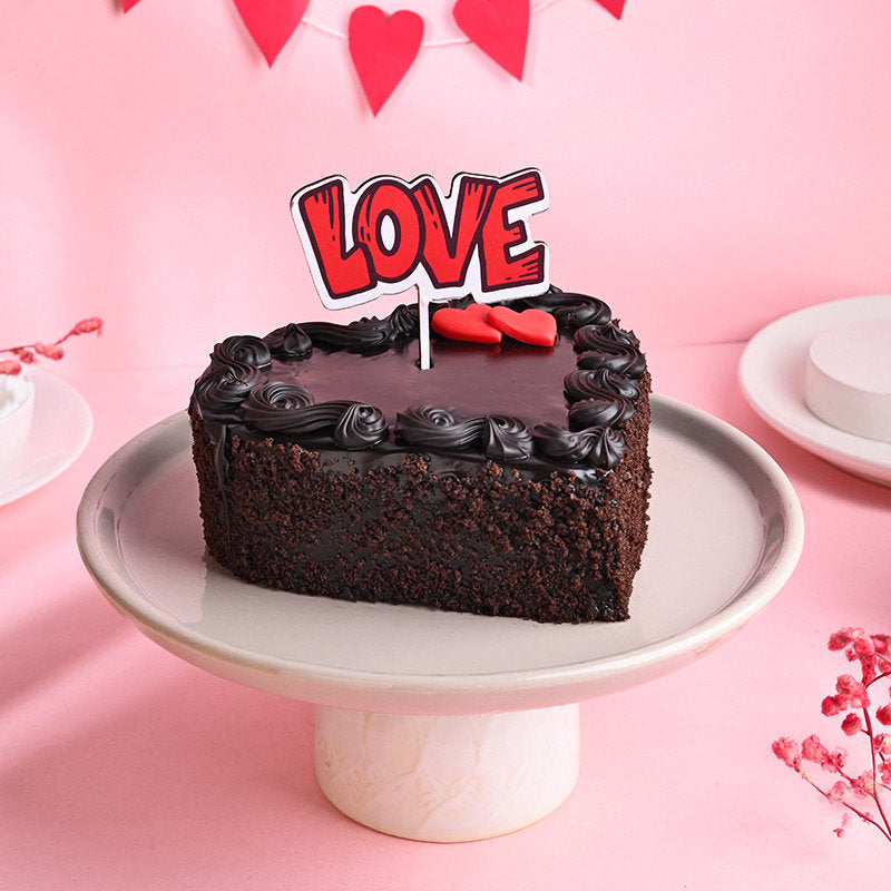 Shape Heart Chocolate Cake