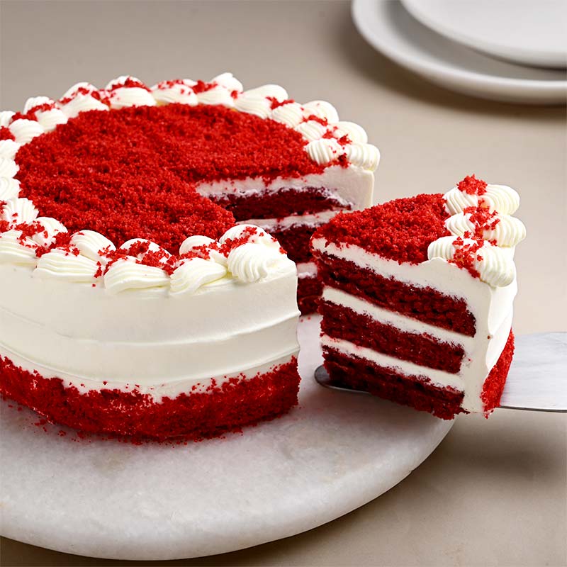 Eggless Decadent Red Velvet Cake